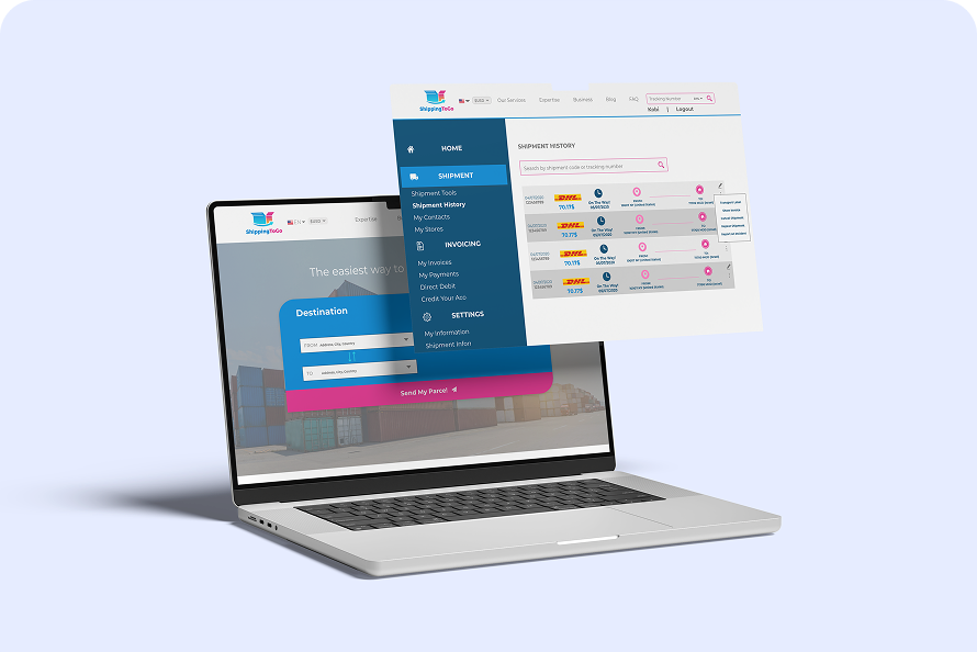 ShippingToGo project preview